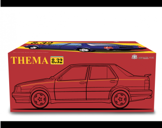 Lancia Thema 8.32 1986 NERO EBANO Laudoracing 1:18 Resinemodell (Türen, Motorhaube... nicht zu öffnen!)